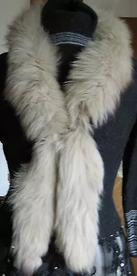 £60 • Buy  Natural Real Fur Arctic Blue Fox Boa Wedding   Stole  Scarf