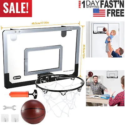 Mini Basketball Hoop System Indoor Outdoor Home Office Wall Basketball Net Goal • $34.67