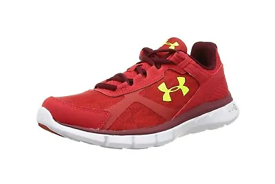 Under Armour Men's Micro G Velocity Running Shoes 1258789-600 - Red • $74.99