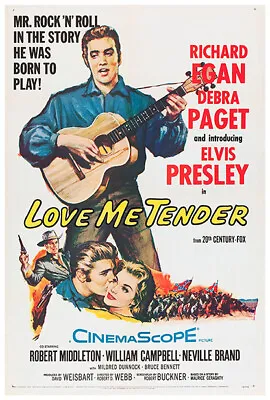 Love Me Tender - Elvis Presley - 1956 - Movie Poster - US Version #2 • $10.99