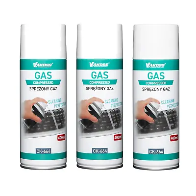 £7.27 • Buy 400ml Compressed Air Duster Gas Can Spray Dust Blower Cleaner Wholesale + Straw