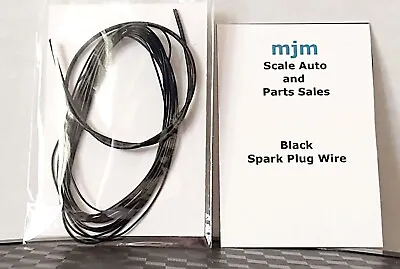 6 Feet Black Spark Plug Wire For 1/24 1/25 Scale Models With Black Boot • $4.99