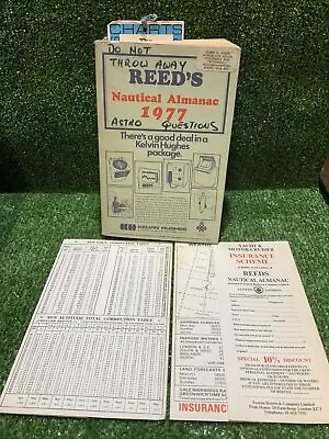 Vintage Reeds Nautical Almanac 1977 Shipping RNLI Has Original Paperwork Mancave • £20