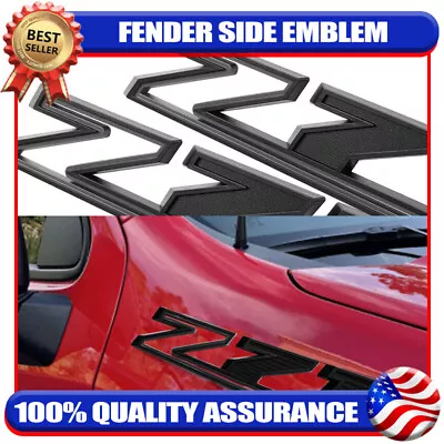 Door Fender Side Badge For Suburban Tahoe Z71 Emblem Black Left Right 3D Decal • $16.29