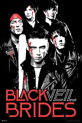 $9.66 • Buy Black Veil Brides Bloodied Music Andy Biersack BVB Fallen Angels Poster 12x18