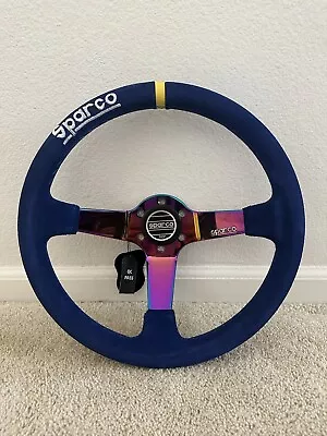 350mm Deep Dish Steering Wheel - Fit 6 Hole Hub Like Vertex Nardi NRG Grip • $184.99