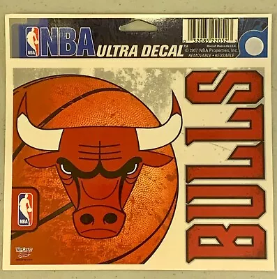 Chicago Bulls Classic 5.5 X6  Ultra Decal NBA Logo Color Sticker Retro Decor NEW • $4.95