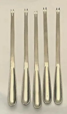 Sola Of Holland Stainless Flatware Group Of 5 Lobster Picks 7 3/8  Gently Used • $52