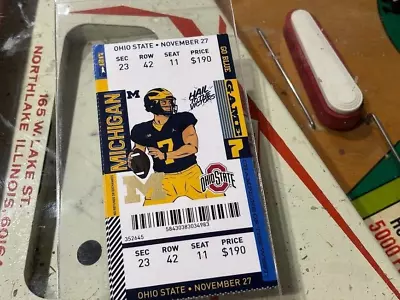 Ohio State Vs Michigan NCAA Football Ticket Stubs Osu 2021 • $30