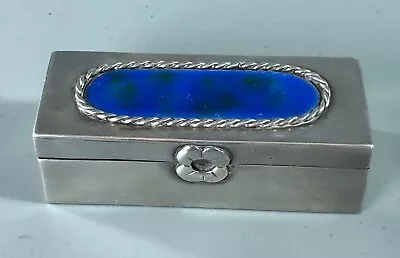 £150 • Buy Vintage Silver & Enamelled Box SBH London 1976 71g ALZX