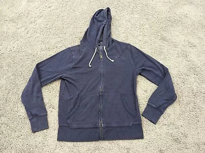 J Crew Hoodie Mens Medium Authentic Fleece Sweatshirt Gray Pullover • $24.77