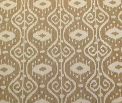 Magnolia Home Bali Wheat Cream Ikat Toscana Furniture Fabric By The Yard 54 W • $7.99