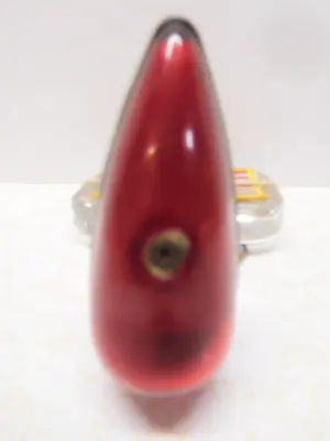 Vintage Teardrop Shaped Red Glass Beach Baron Grimes Aircraft Wing Lens/Light • $100