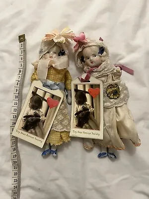 Charlotte Bird Bear Porcelain Vintage Dolls • £25