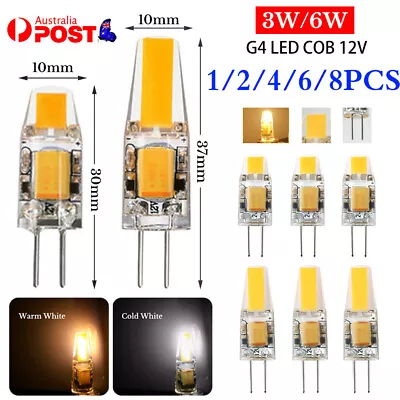 Dimmable G4 LED COB 3W 6W Light Bulb Capsule Lamp Replace Halogen Bulb AC DC 12V • $24.21