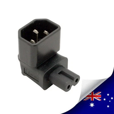 $18.95 • Buy 1 X C14 To C7 Adapter, IEC 320 C14 To C7 Right Angle M/F Power Adapter (P013)