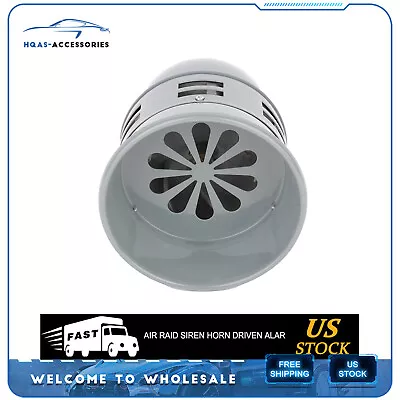 For Car Truck 12V 3  Gray Air Raid Siren Horn Alarm Vintage Compact Automotive • $22.32