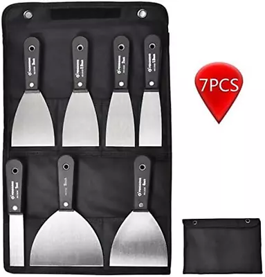 Putty Knife7Pcs Spackle Knife Set (1/1.5/2/2.5/3/4/5) Stainless Steel Scraper • $25.99