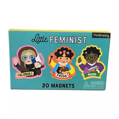 Little Feminist Box Of 20 Magnets By Mudpuppy Rosa Parks Frida Kahlo Sally Ride • $15