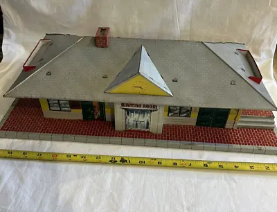 Vintage Marx Train Tin Toy Glendale Depot Train Station O Gauge Model Train Stat • $36.43