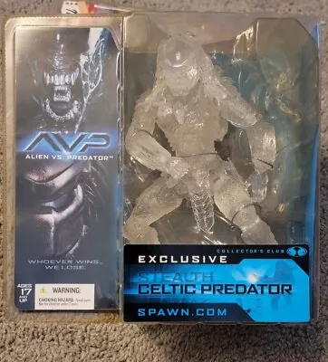 Alien Vs Predator Exclusive Stealth CELTIC PREDATOR Figure McFarlane See Desc • $30