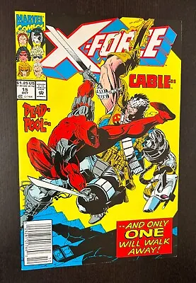 X-FORCE #15 (Marvel Comics 1992) -- Deadpool -- NEWSSTAND Variant -- VF- • $6.39