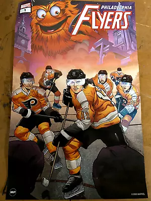 Marvel #1 PHILADELPHIA FLYERS GRITTY Comics POSTER NHL SGA 2/11/23 • $12.99