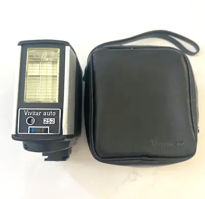 VTG Vivitar Auto 252 Camera Flash Vivitar MV-1 Charger Or SB-1 AC Cord Untested • $12.99