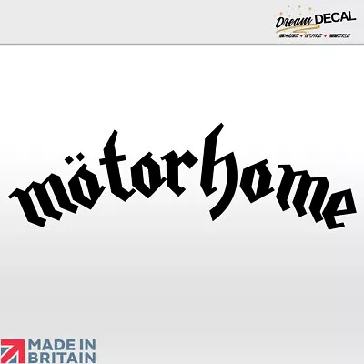 MOTORHOME Wall Art Decal Sticker Vinyl MOTORHEAD Style Rock Music CAR VAN • £11.99