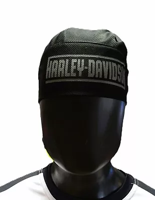 House Of Harley Unisex Faded Full Head Wrap | Black| Grey Script 50290118 • $43.19