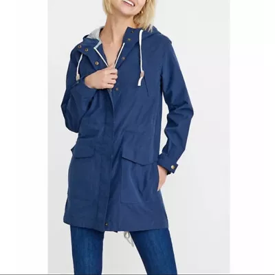 Marine Layer Millie Hooded Raincoat Blue Women’s Size Large • $15