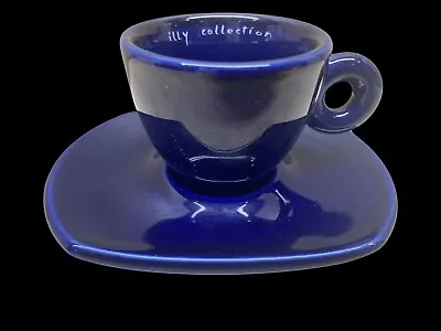 £39.33 • Buy Illy Art Collection 2004 Dan Buren 12200 Espresso Cup And Saucer Blue EUC