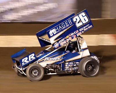 Cory Eliason #26 Hager Realty Sprint Car On Track 8x10 Glossy Photo #h2 • $2.99