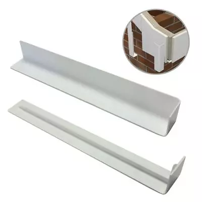 White UPVC Plastic Fascia Board Joints Round & Square Edge Profiles Menu Options • £3.19
