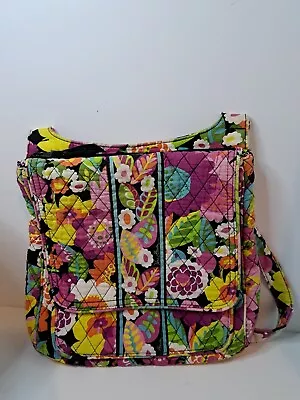 $22 • Buy Vera Bradley Va Va Bloom Mailbag Floral Design Multicolor Multiple Pockets 