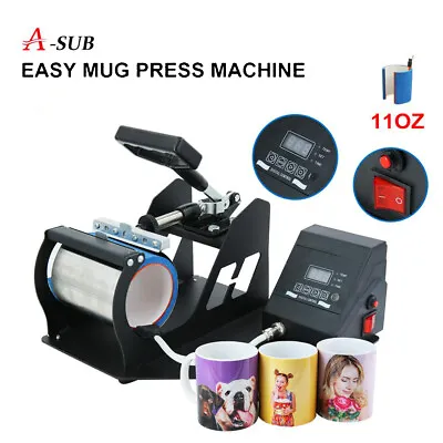 KIT Heat Press Machine Mug + Sublimation Paper 100 Sheet + Sublimation Heat Tape • $89.99