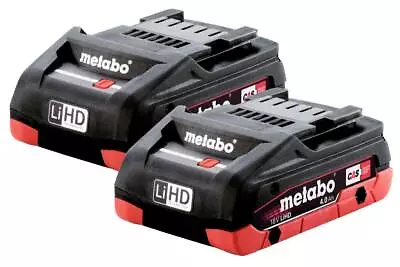 Metabo 18LIHD40X2 18v 4Ah LIHD Compact Battery 2pk • £110.95