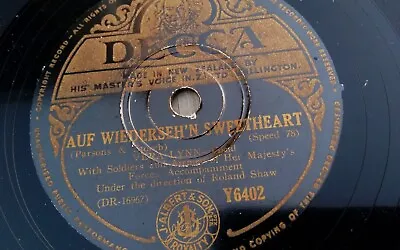 Vera Lynn 78rpm Single 10-inch Decca Records #Y6402 Auf Wiederseh’n Sweetheart • $19.99