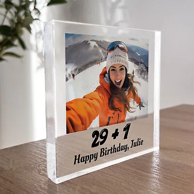 Funny 30th Birthday Gift For Him Her Personalised Photo Block 30th Birthday Gift • £9.99