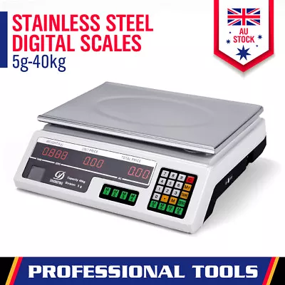 Digital Scale 40kg Max Electronic Scales Price Computing Kitchen Market Needs • $47.99