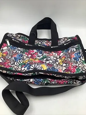 LeSportsac Candace Classic Weekend Duffle Bag Roving Floral Rare Pattern • $79.99
