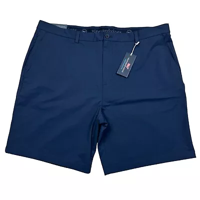 Vineyard Vines OTG Shorts Men's 42 9  Blue Blazer Nylon Blend On The Go Golf NEW • $54.95