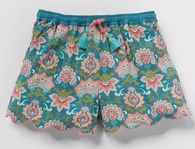 NWT MATILDA JANE Enchanted Garden Lake Marble Easy Waist Shorts Girl's Size 14 • $15.50