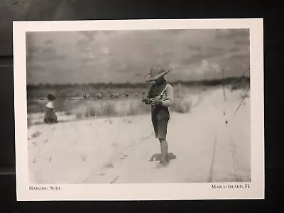 Postcard Unposted Florida Marco Island- Hanging Seines In 1907 -repro • $5