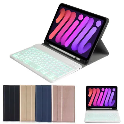 Backlight Wireless Bluetooth Keyboard Shockproof Case For IPad Mini 6th Gen 2021 • £22.98