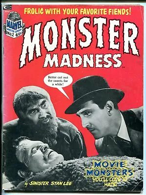 Monster Madness #2 1973- Marvel Horror Parody Magazine- Frankenstein VG • $51
