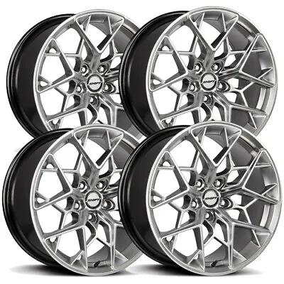 (Set Of 4) Shift H35 Piston 18x8.5 5x120 +35mm Silver Wheels Rims 18  Inch • $775