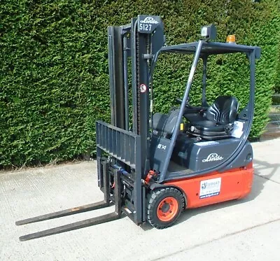 LINDE E14 Electric Forklift 3230mm Lift Height & Sideshift • £4650