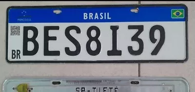 Brazil License Plate From Costa Rica South America SAO PAULO Brasil Mercosur • $75