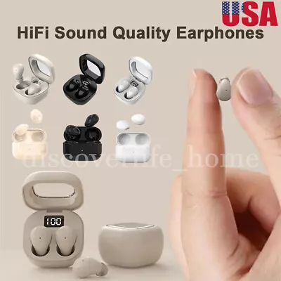 Invisible Sleep Wireless Earbuds Mini Bluetooth Headset TWS Earphone Universal • $13.66